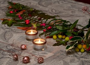 Table runner prepred by Denise Dunne of theherbgarden.ie © Jane Powers
